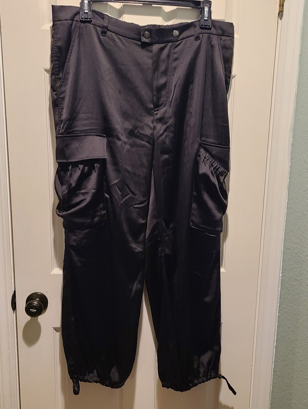 Banana Republic Satin Balloon Cargo Pants